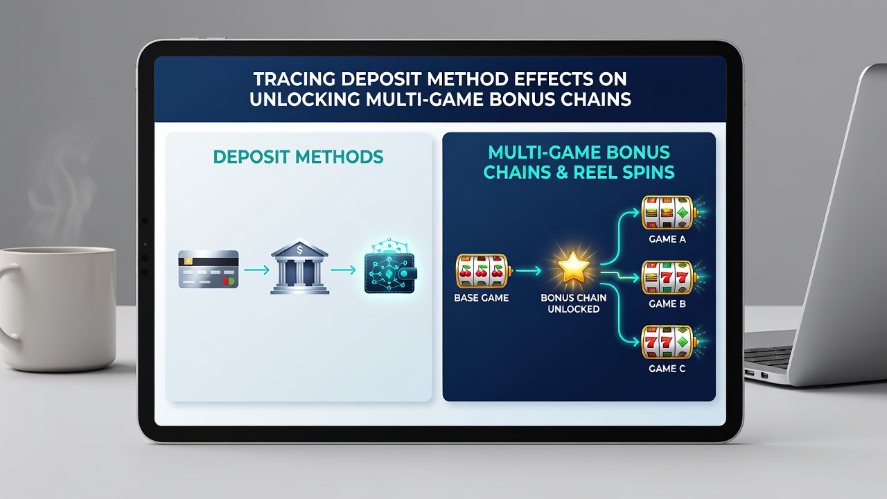 Dashboard analytics displaying deposit method impact on bonus progression rates in combined gaming apps